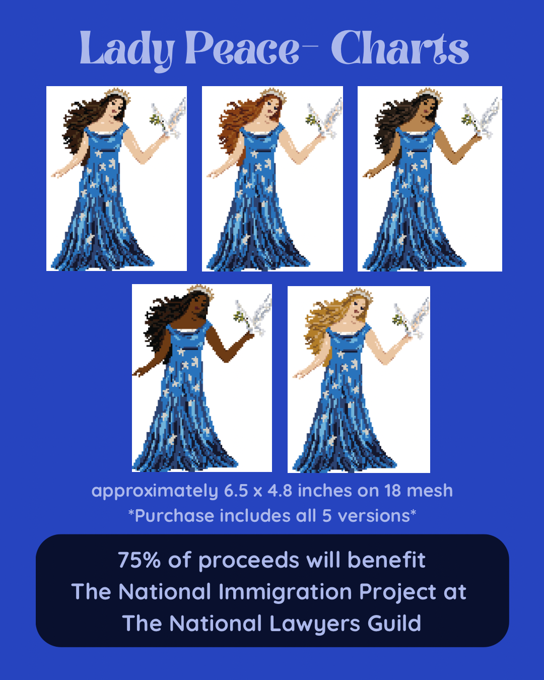 *PREORDER* Lady Peace Small Canvas - 50% of proceeds donated