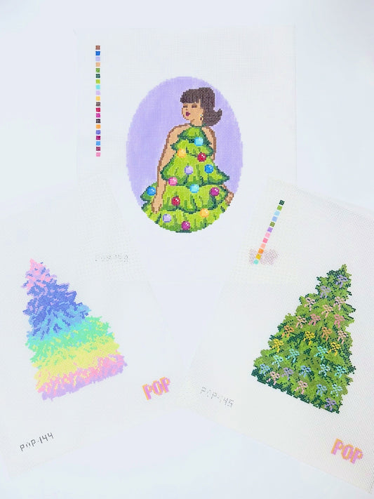 Rainbow Bow Christmas Tree