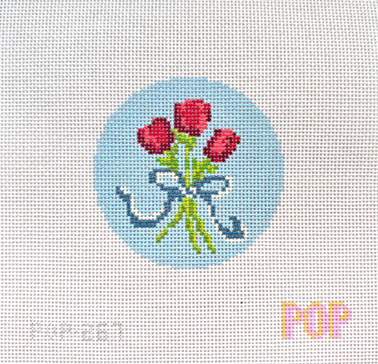 Floral Bouquet Round 6 - French Blue