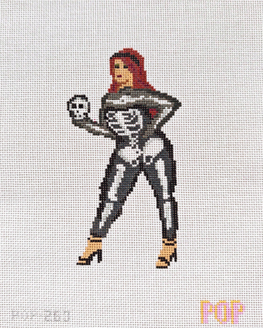 Skeleton Woman Canvas - Halloween Ladies Series