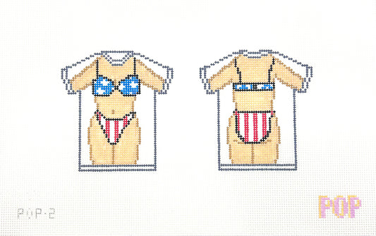 Bikini Tee Canvas - USA