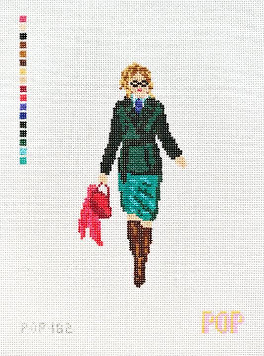 Blonde Lawyer Needlepoint Canvas