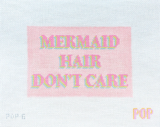 Mermaid Hair Don't Care Needlepoint Canvas