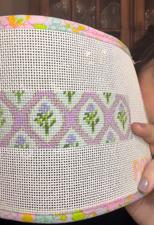 Lavender & Turquoise Floral Bag Strap