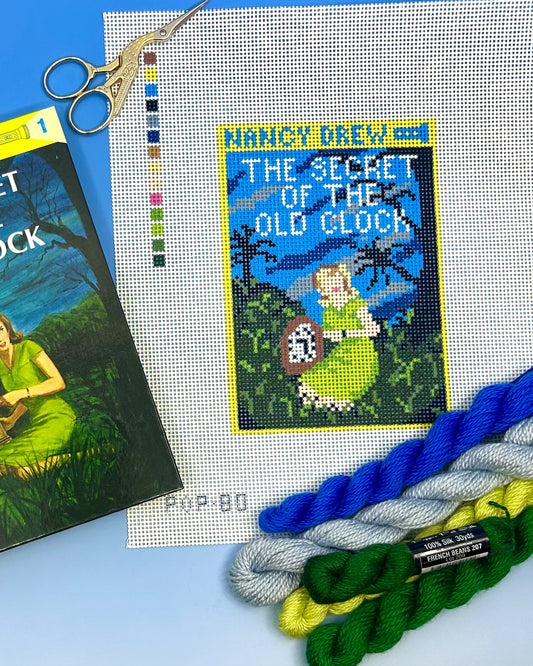 Retro Mystery Book Canvas (13m) - The Old Clock