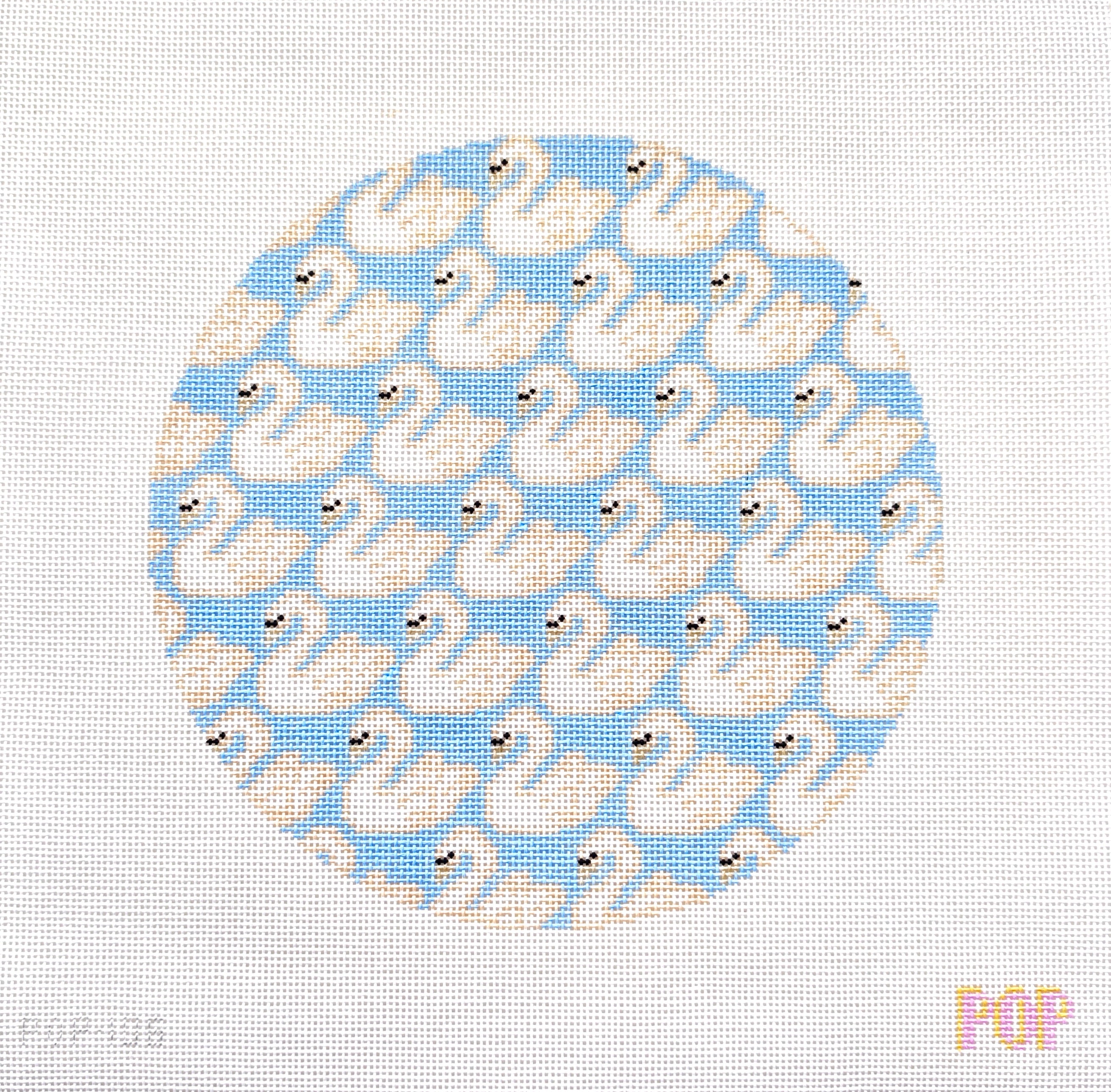 Large Swan Pattern Round - 10 inch