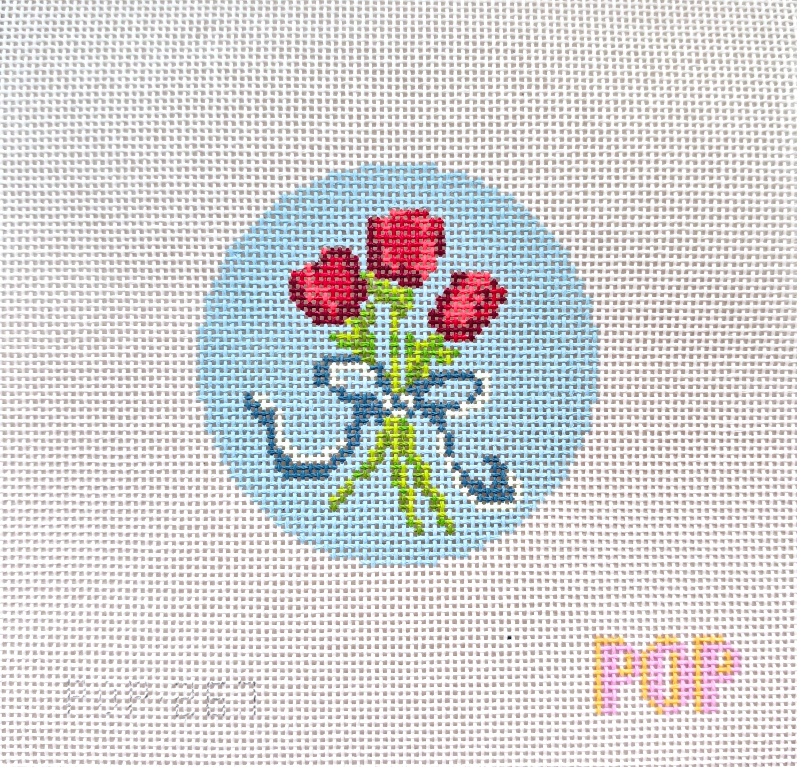 Floral Bouquet Round 6 - French Blue