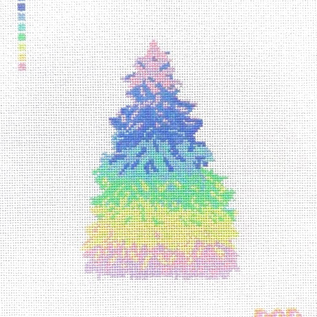 Rainbow Ombre Christmas Tree
