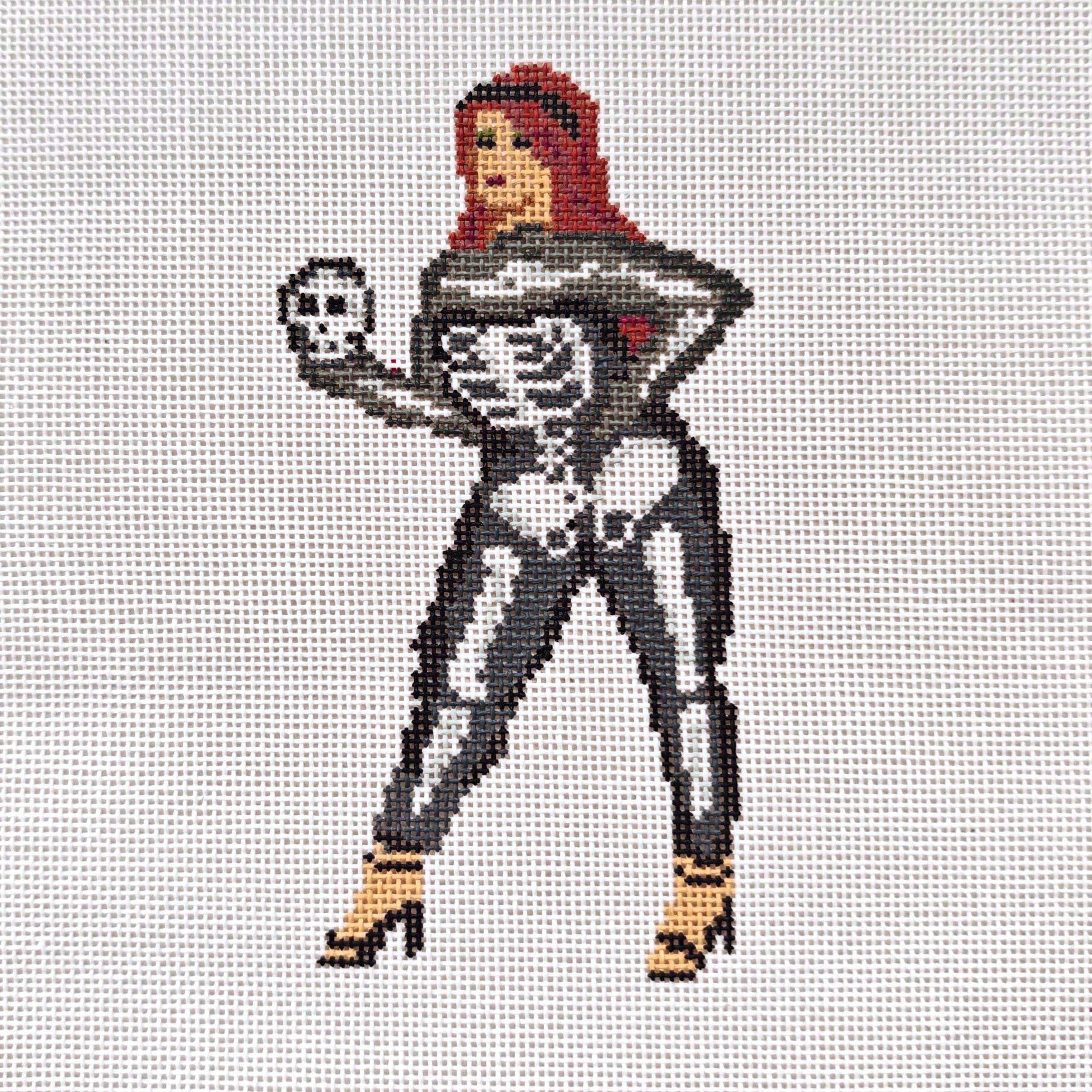 Skeleton Woman Canvas - Halloween Ladies Series