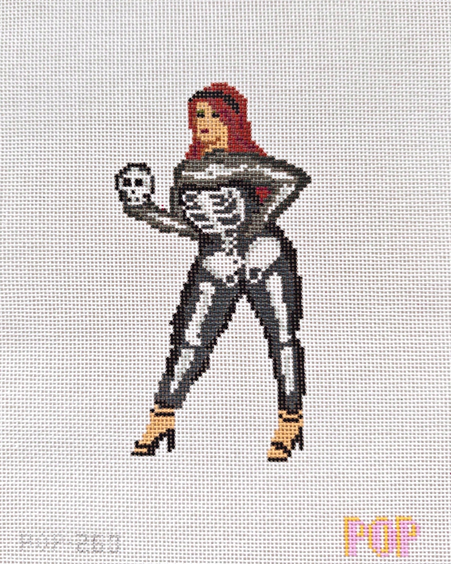 Skeleton Woman Canvas - Halloween Ladies Series