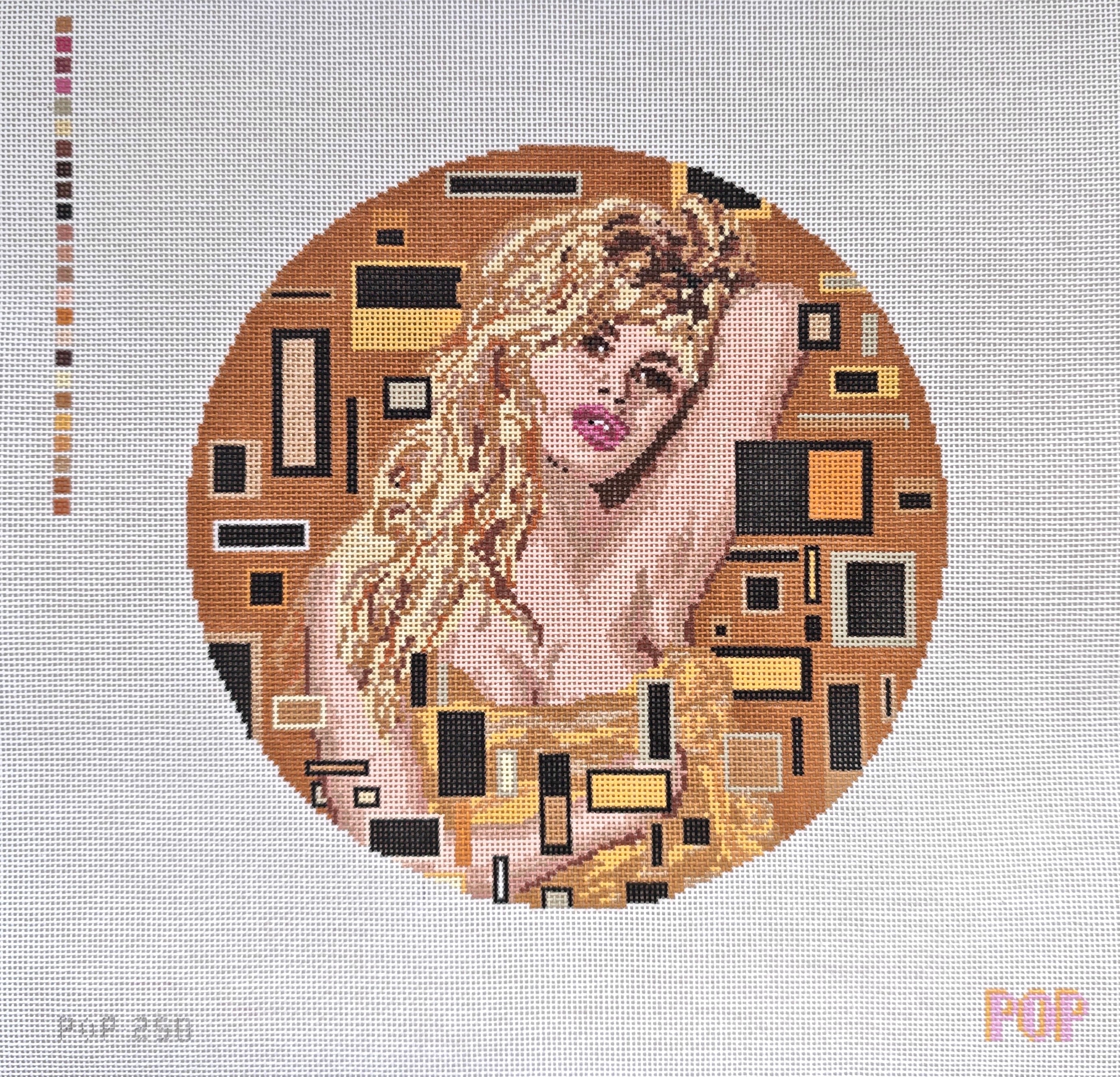 Bardot in Gold Needlepoint Canvas
