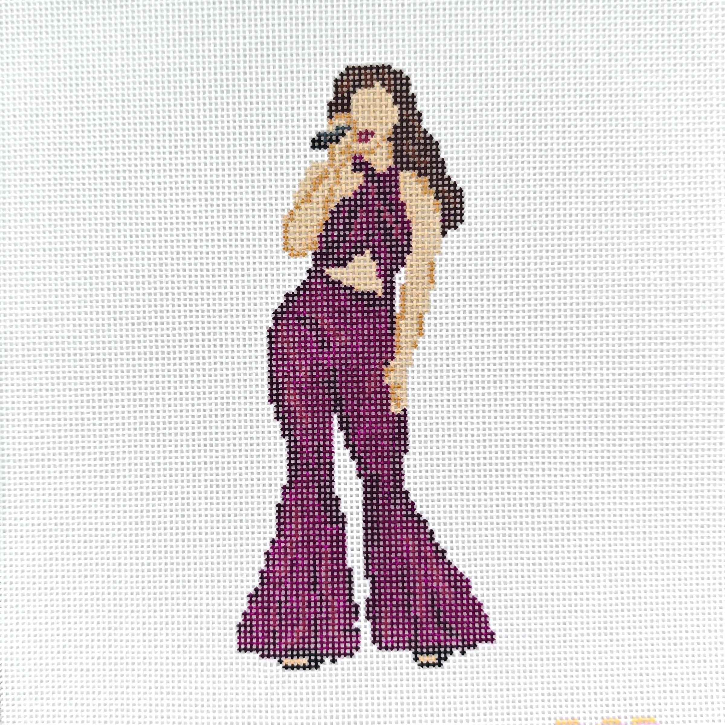 Tejano Singer Needlepoint Canvas