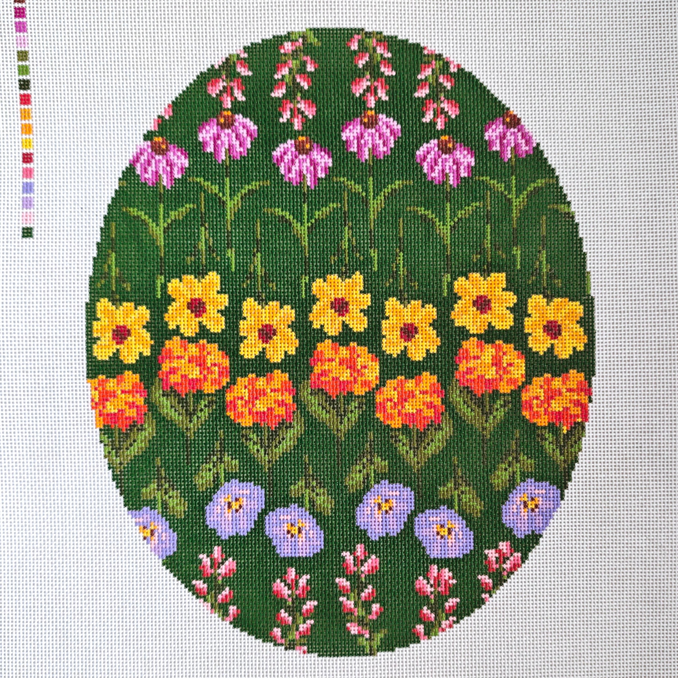 Large Wildflower Oval