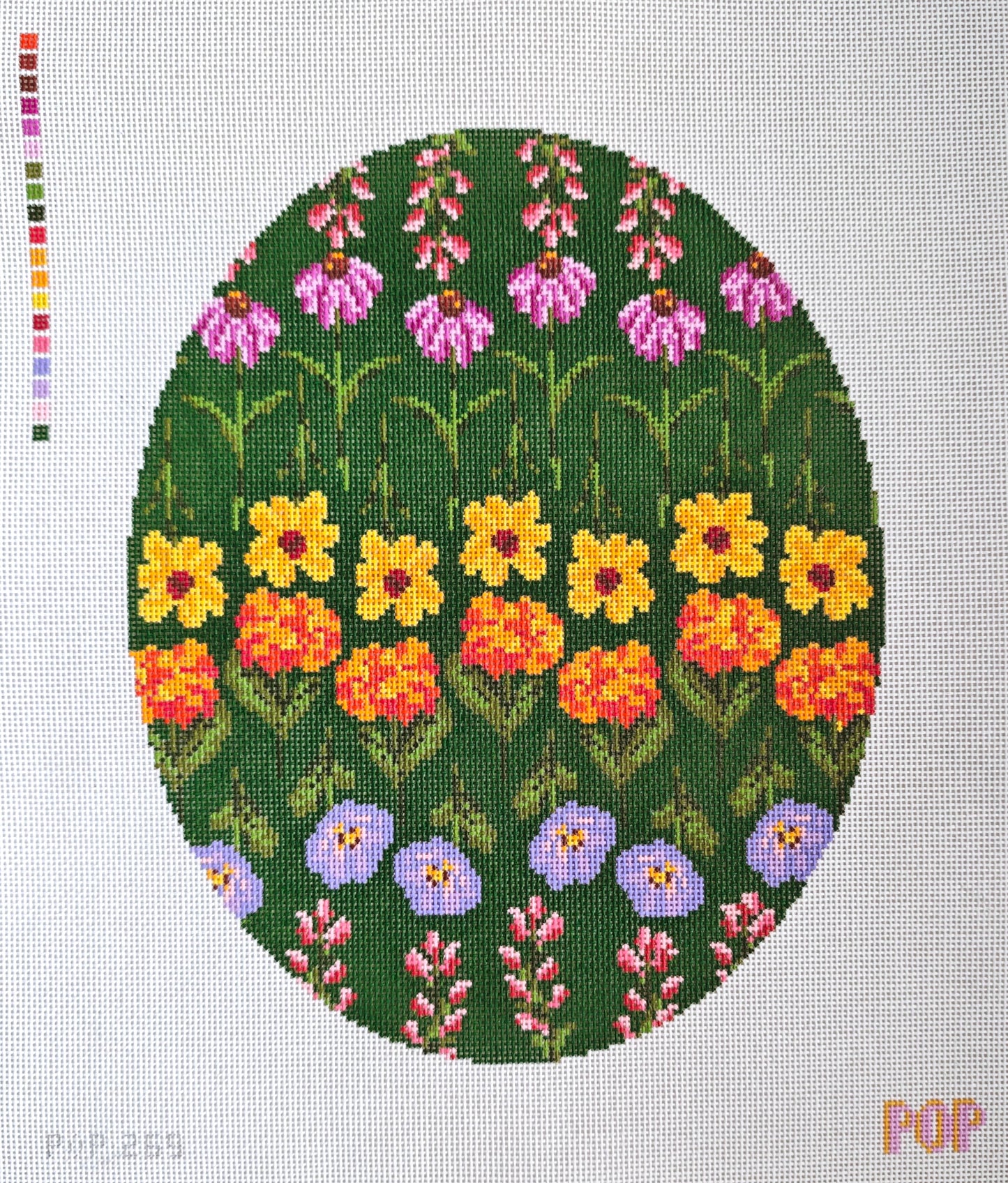 Large Wildflower Oval