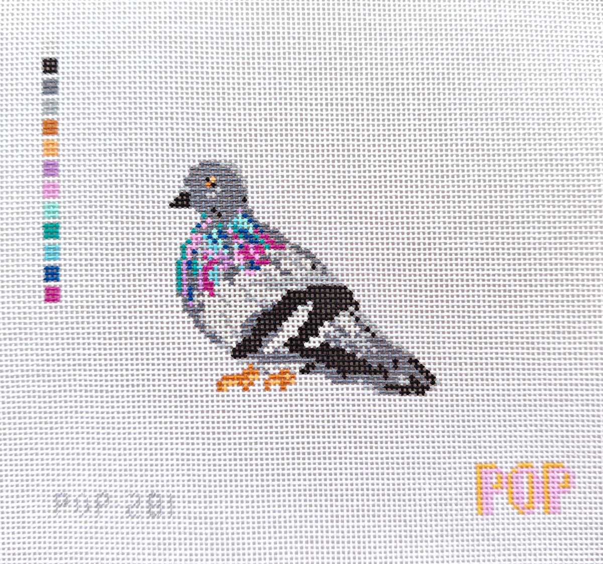 Small Pigeon Needlepoint Canvas