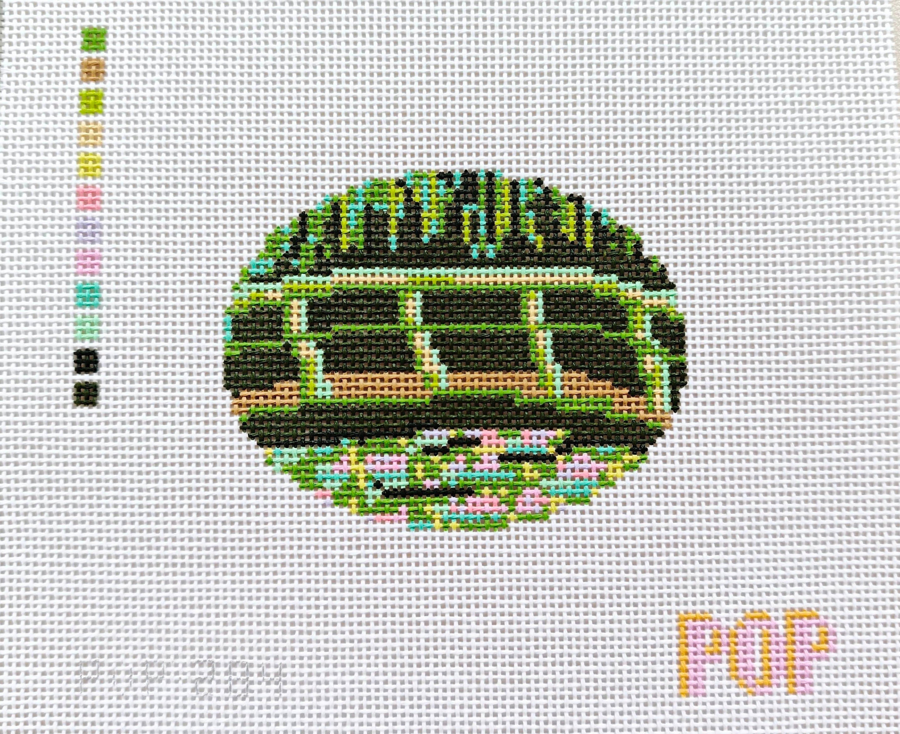 Giverny Oval Needlepoint Canvas