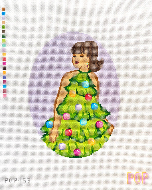 Christmas Tree Dress Oval