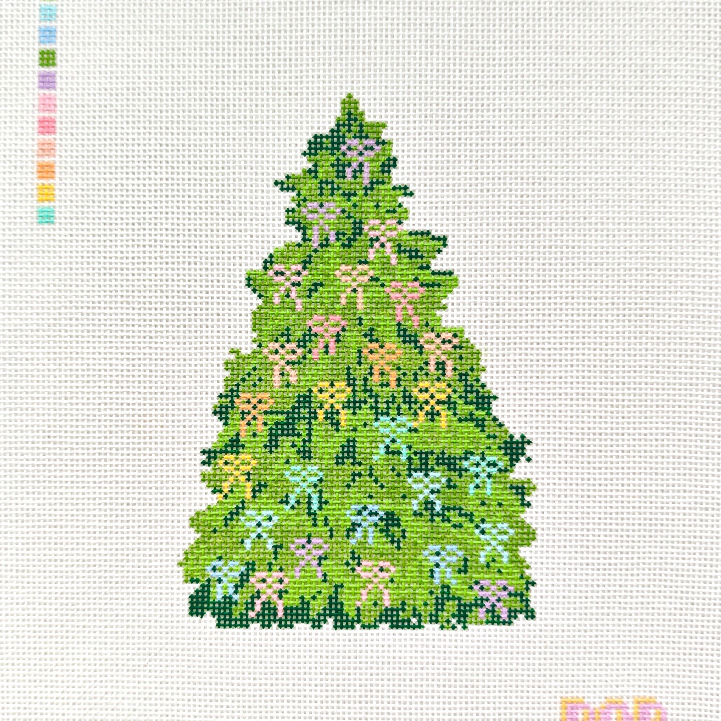 Rainbow Bow Christmas Tree