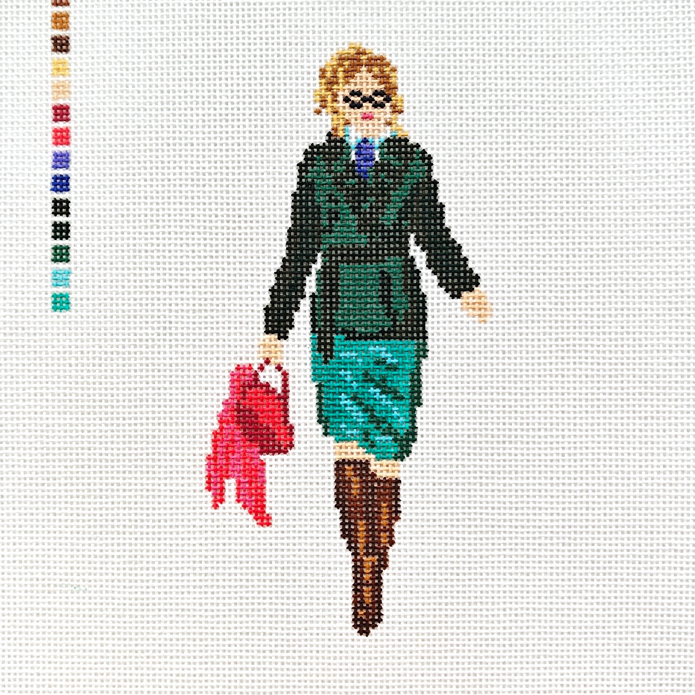 Blonde Lawyer Needlepoint Canvas