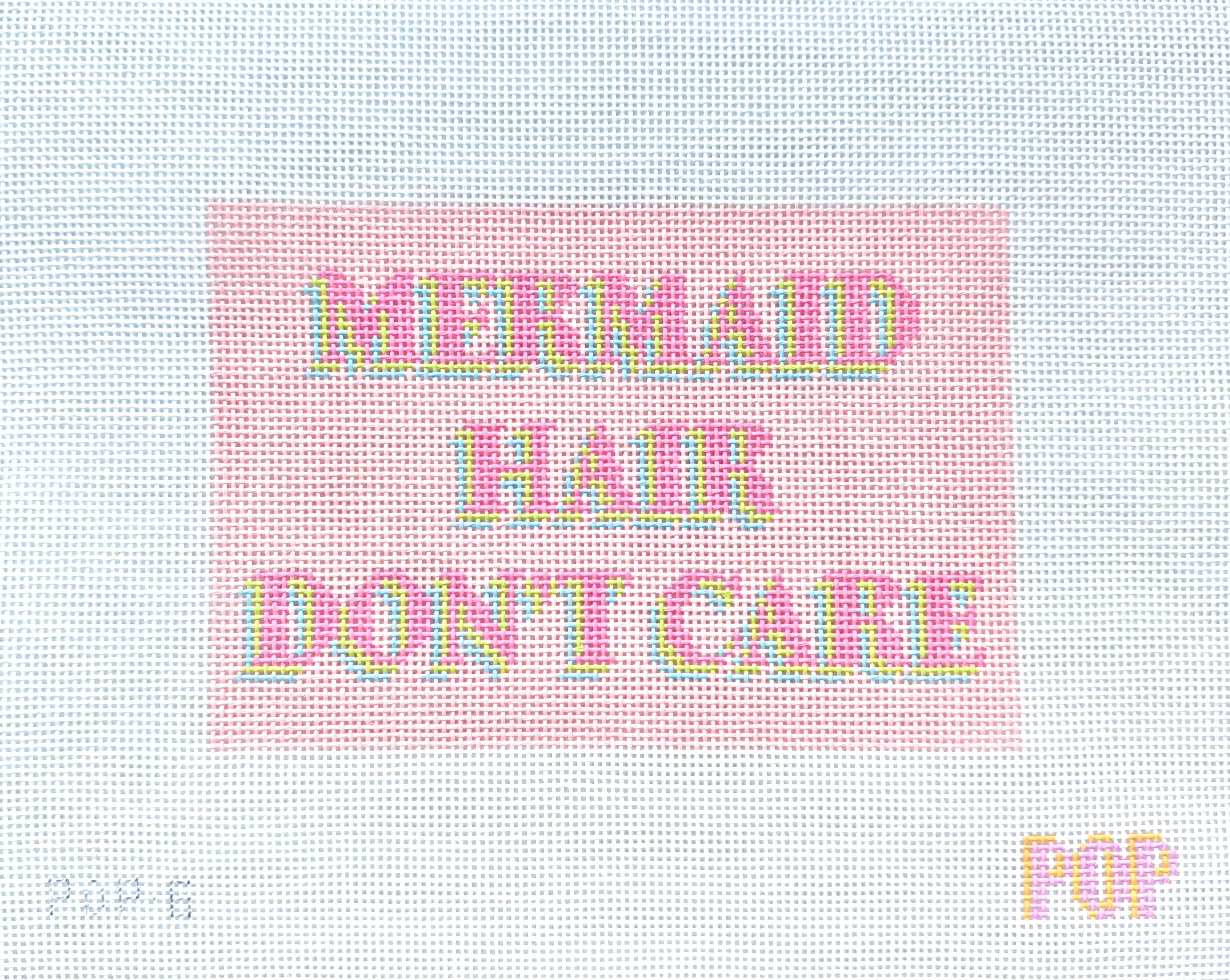 Mermaid Hair Don't Care Needlepoint Canvas
