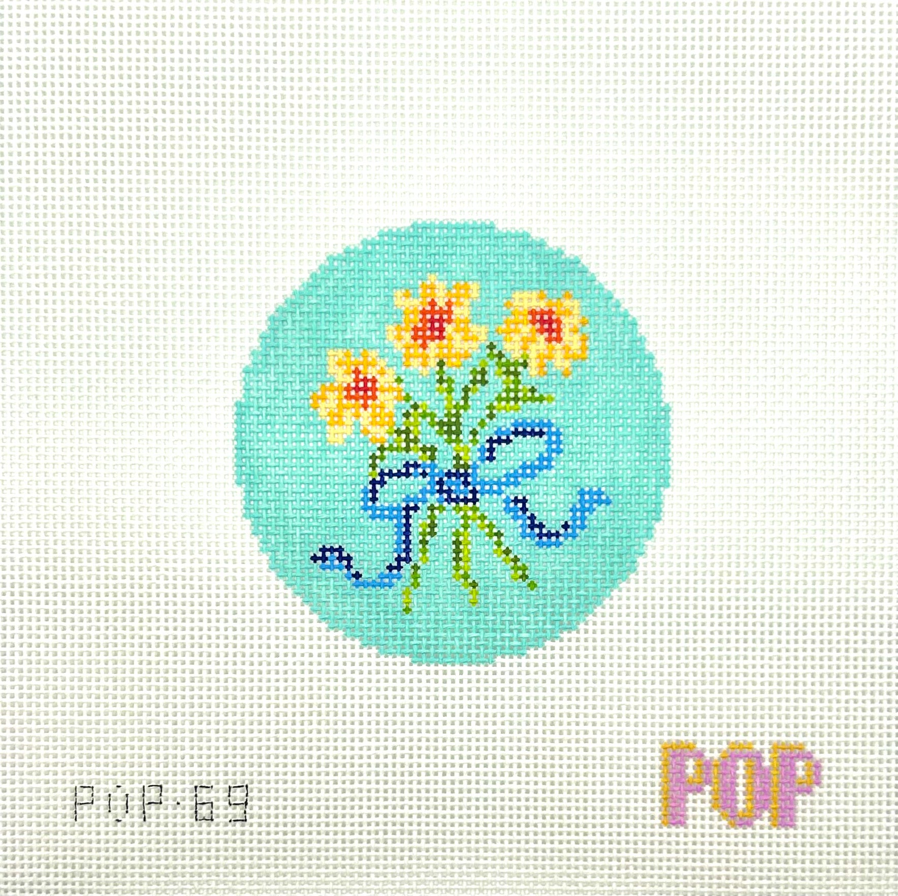 Floral Bouquet Round 2 - Blue
